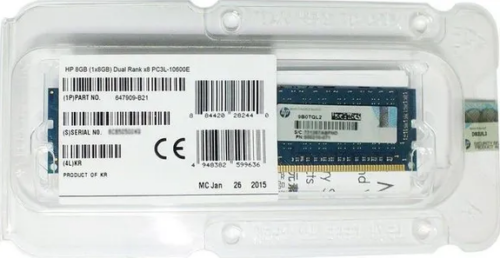 Módulo de Memoria de servidor HP de 8GB PC3M 10600E en empaque sellado.