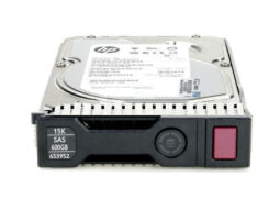 Disco duro HP 600GB SAS, 15K RPM, formato 3.5 pulgadas, vista frontal