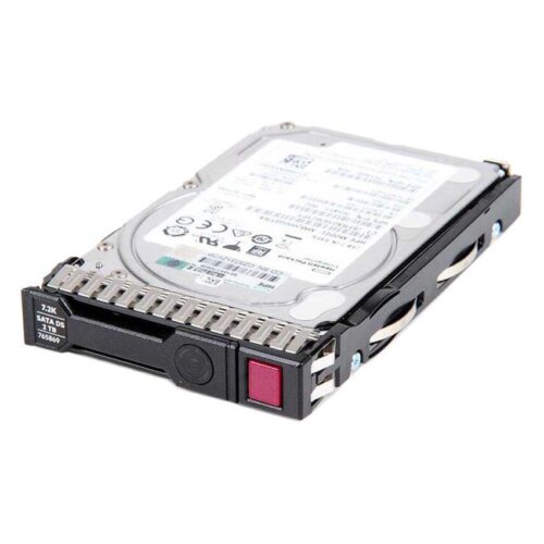 Disco duro HP de 2TB Sata 6G, 7.2K RPM en caja de montaje SSF con etiqueta detallada