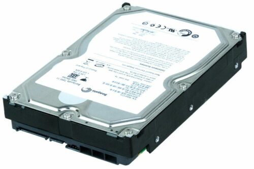 Disco duro SEAGATE HDD de 1.5TB SATA, color plateado con etiqueta detallada en la parte superior.