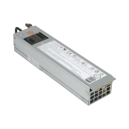 Fuente de alimentación Supermicro PWS-606P-1R de 600 W, con ventilación trasera.